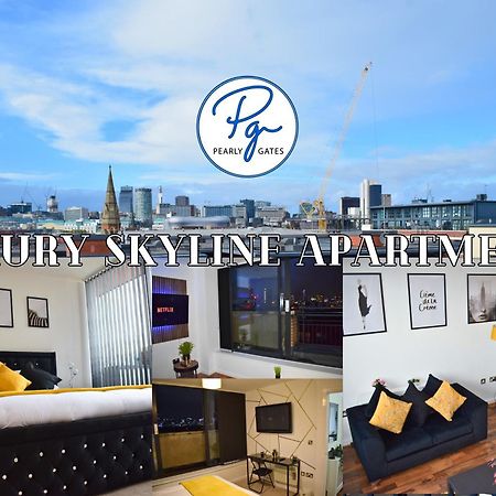 Penthouse - Amazing City Skyline Views - Balcony - Free Extra 2 Hours - Free Parking - Utilita Arena - Bullring Shopping - New St Station- Super King Size Bed Birmingham Extérieur photo