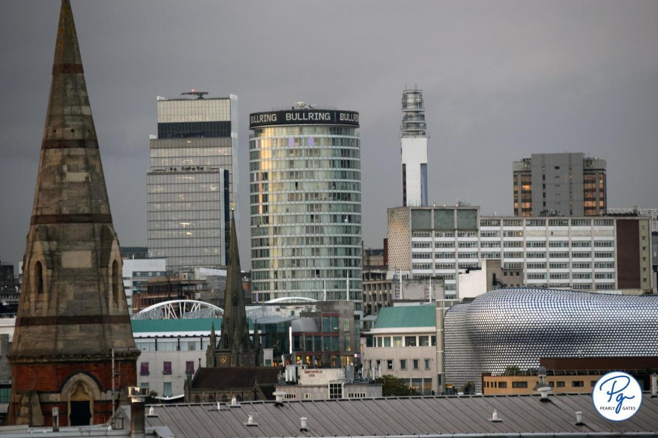 Penthouse - Amazing City Skyline Views - Balcony - Free Extra 2 Hours - Free Parking - Utilita Arena - Bullring Shopping - New St Station- Super King Size Bed Birmingham Extérieur photo